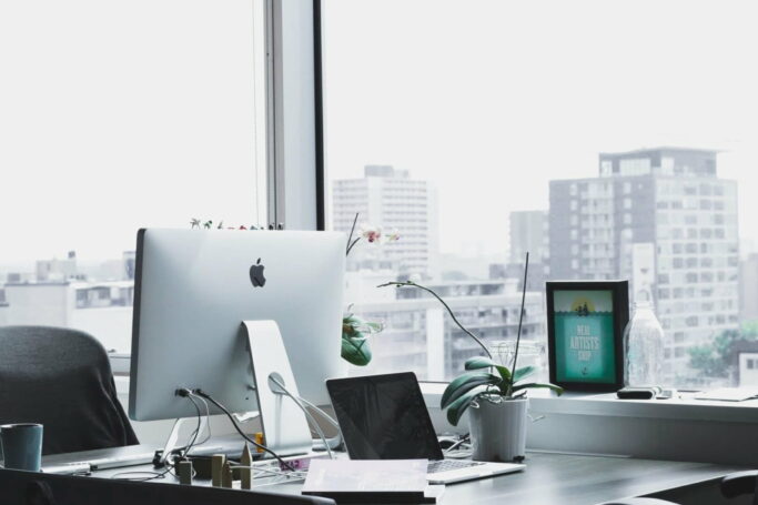 Desk by window