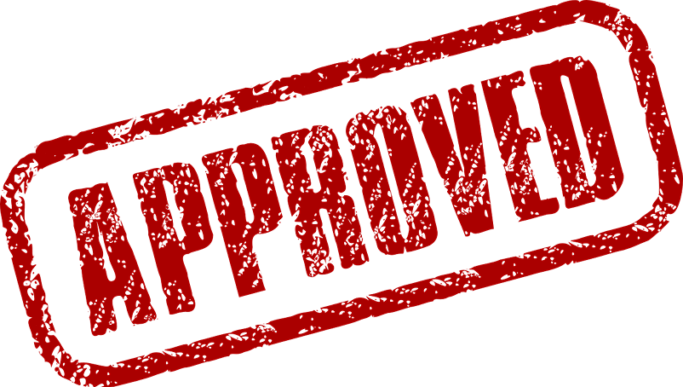 Approved stamp