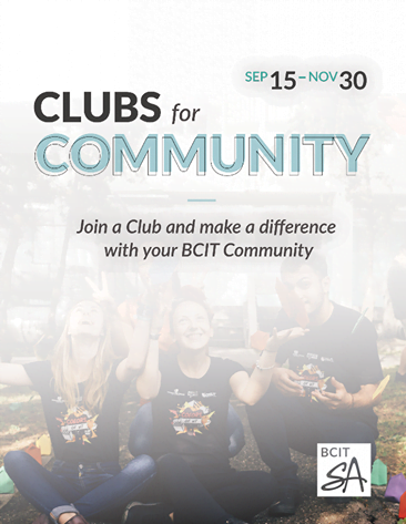 Clubs for Community:Energize Your Club Away From BCIT