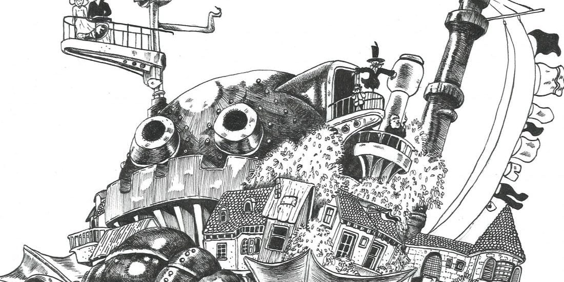 Howls Moving Castle drawing