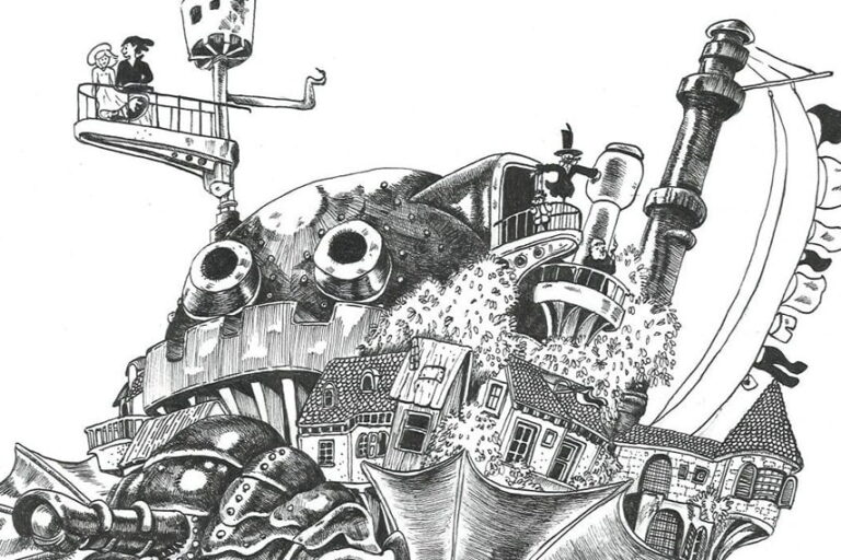 Howls Moving Castle drawing