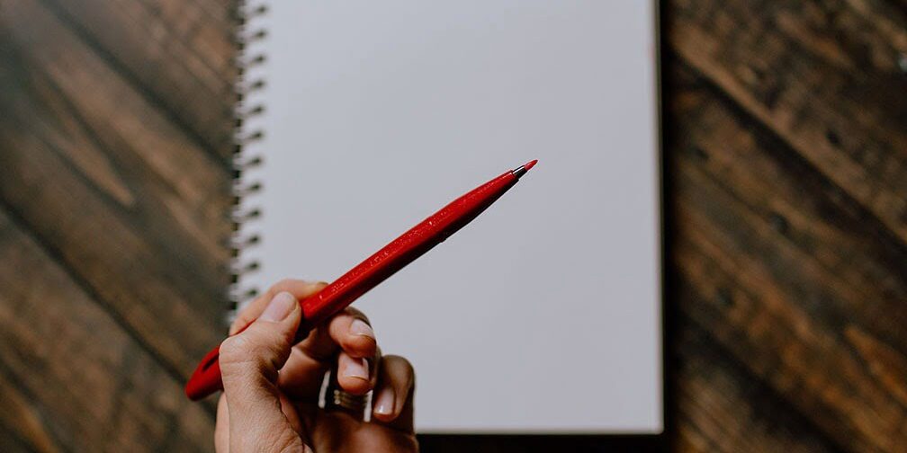 A red tipped pen