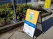 A prevent waste sign at BCIT