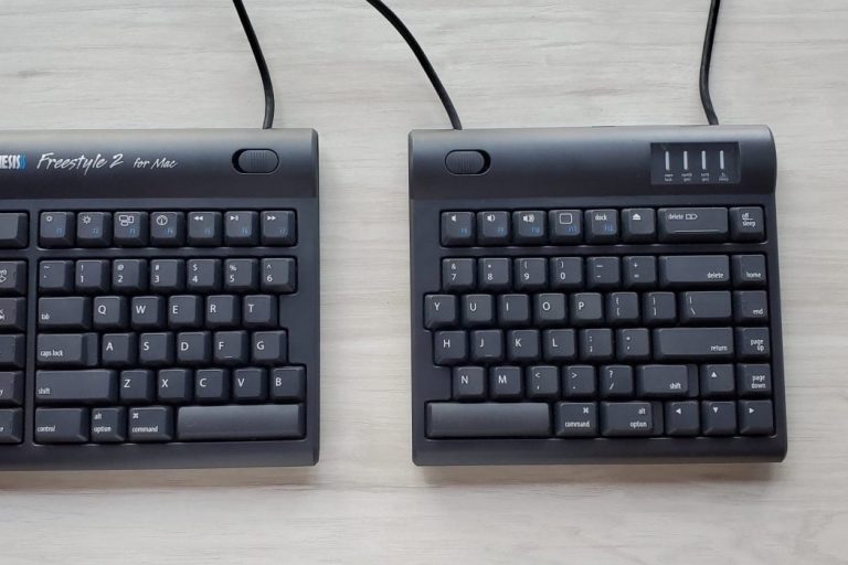 A divided keyboard